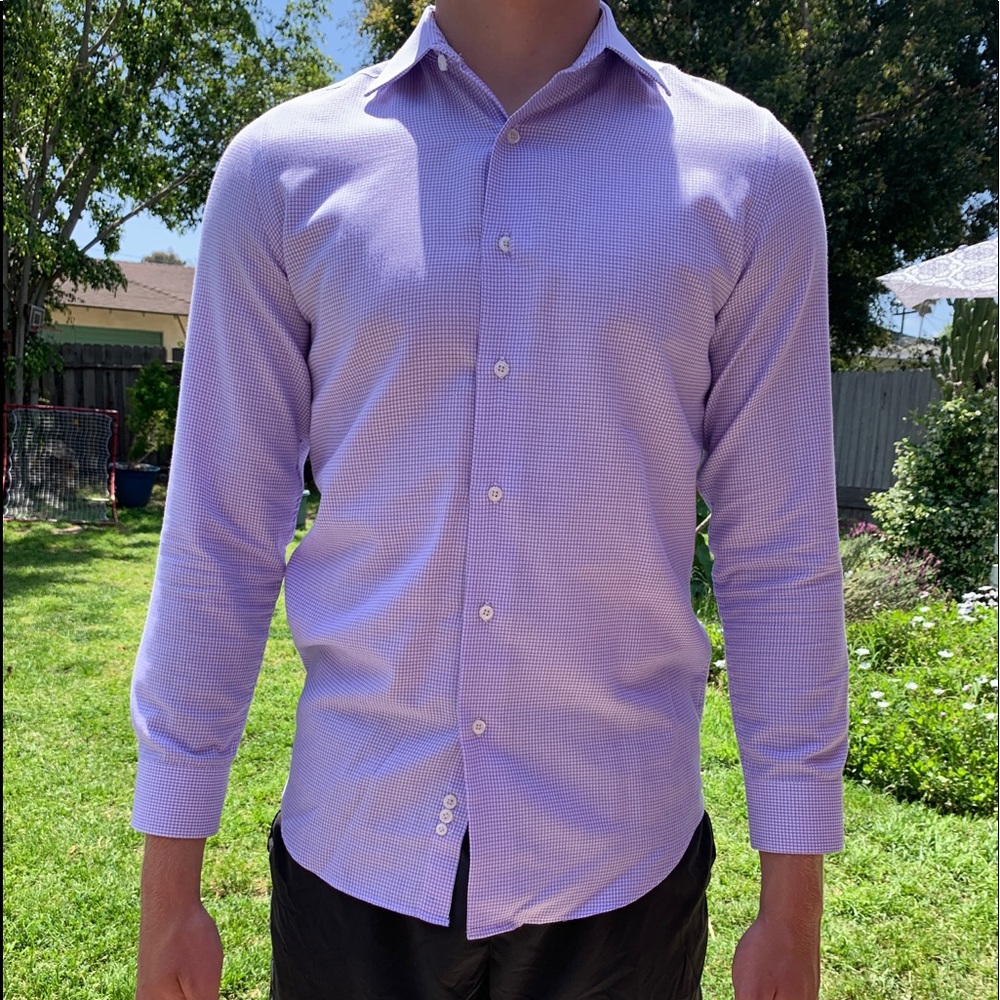 APT.9 Purple Checkered Dress Shirt!!